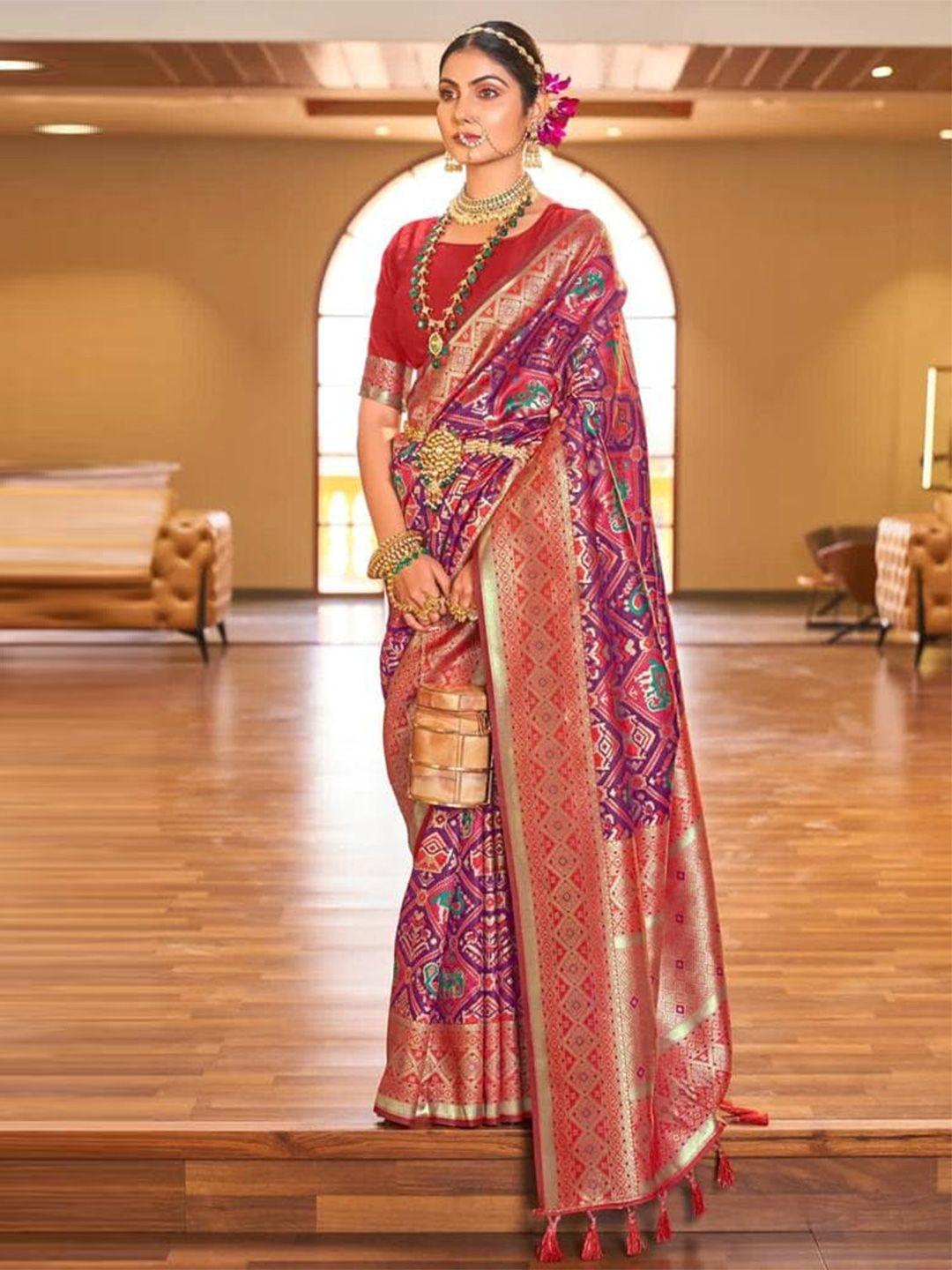 nirja fab ethnic motifs woven design zari banarasi saree