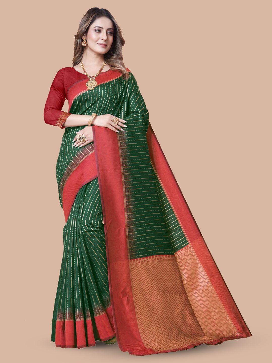 nirja fab woven design zari detailed banarasi saree