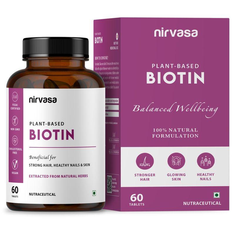 nirvasa plant based biotin tablets