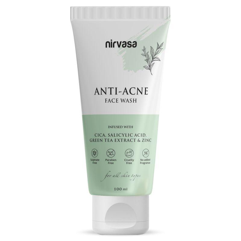 nirvasa anti - acne with salicylic acid & green tea extract - anti acne face wash