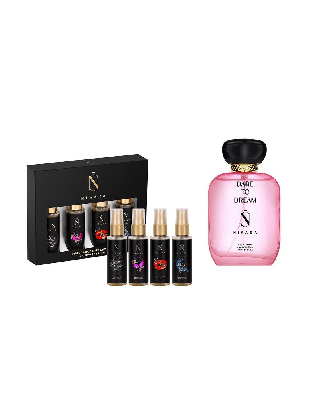nisara dare to dream perfume & fragrance body mist gift set