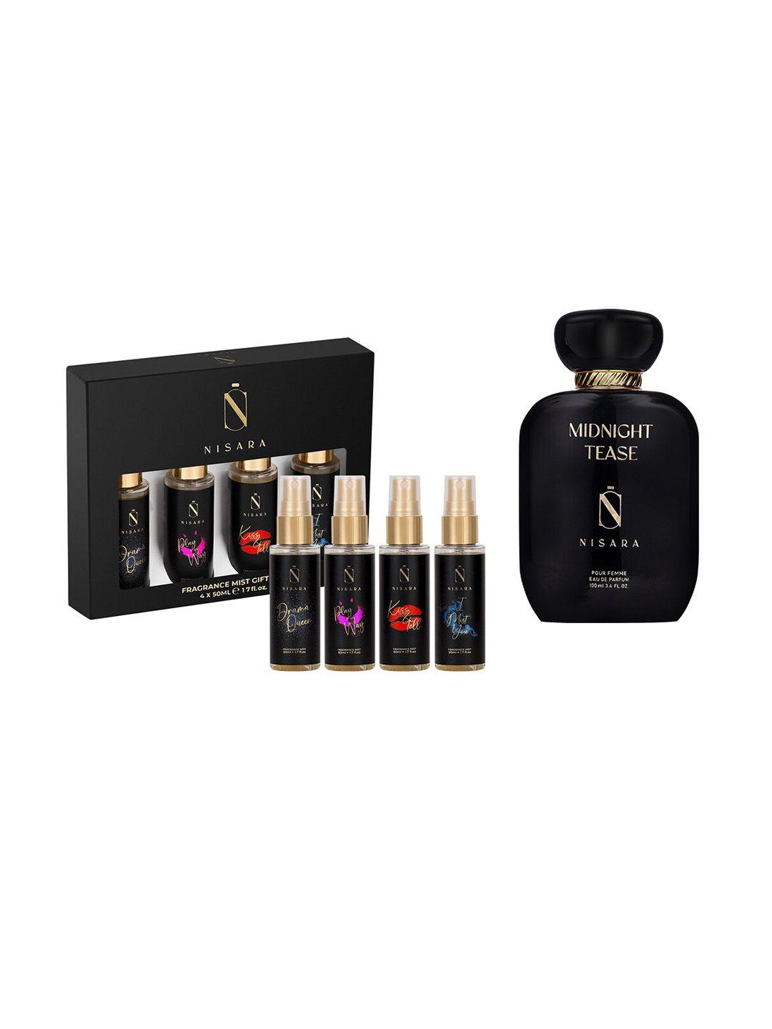 nisara midnight tease perfume & fragrance body mist gift set