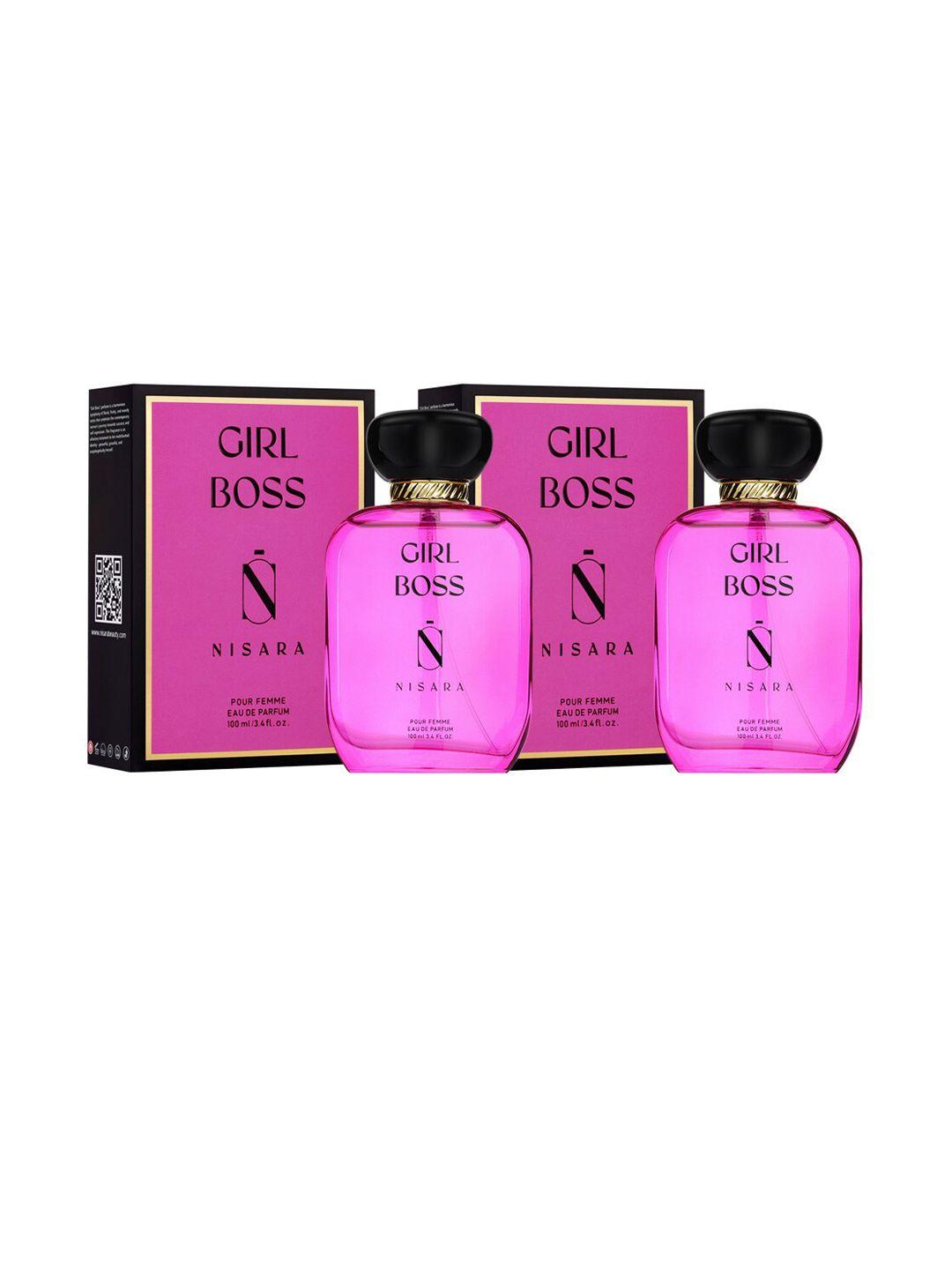 nisara set of 2 girl boss fragrance eau de perfume - 100ml each