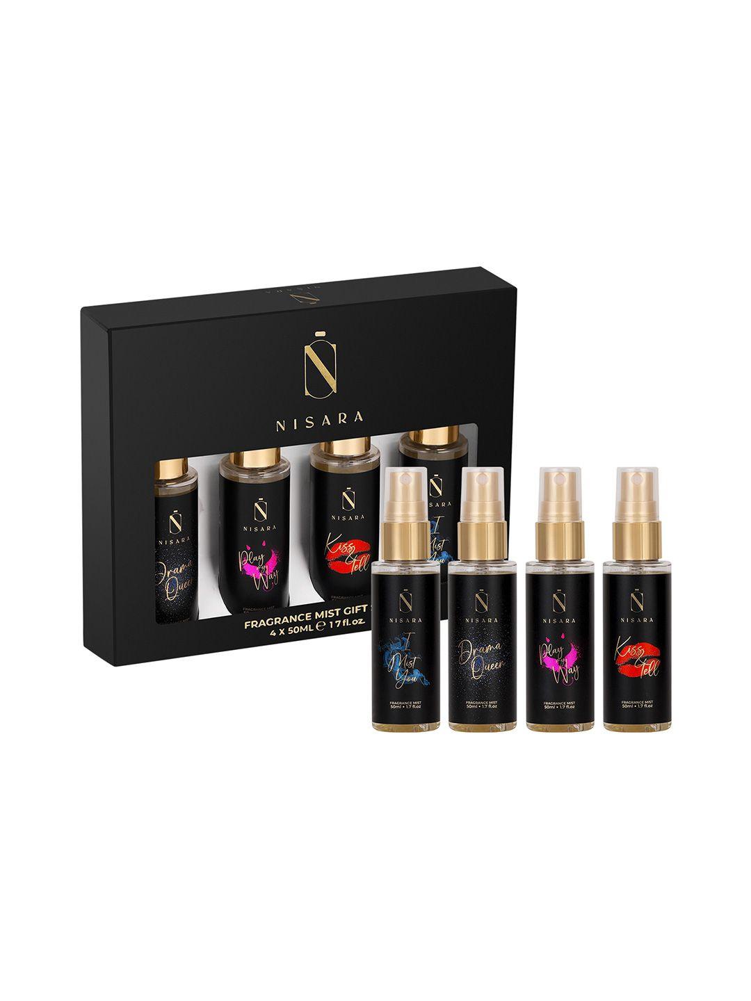 nisara women set of 4 fragrance mist gift set - 50ml each