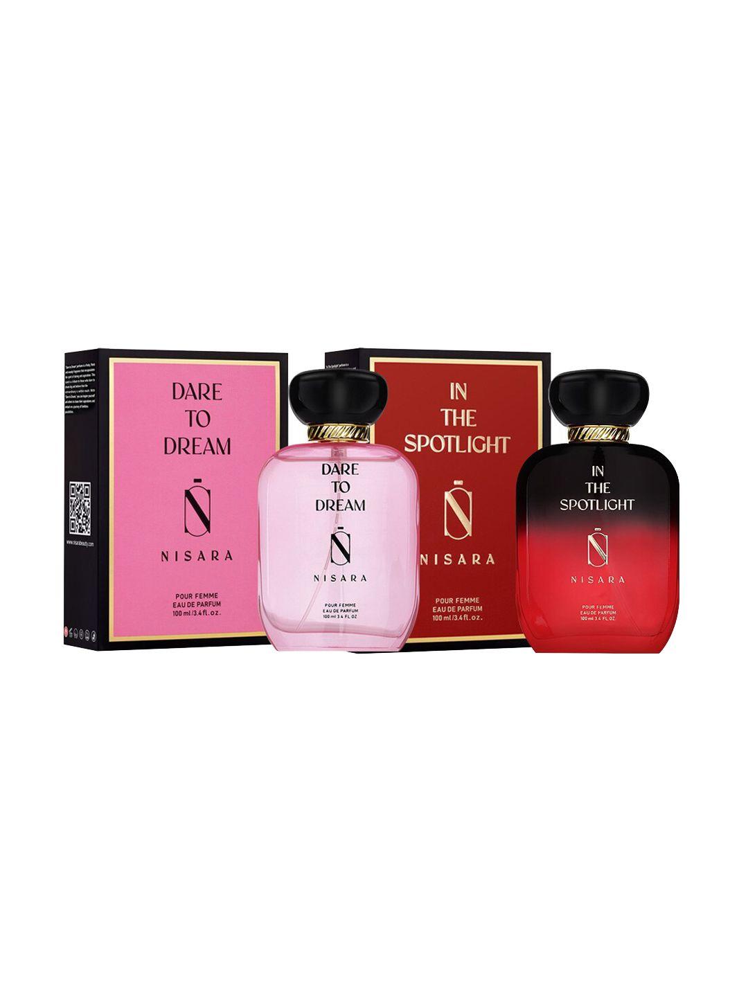 nisara set of 2 dare to dream & in the spotlight eau de perfume - 100ml each