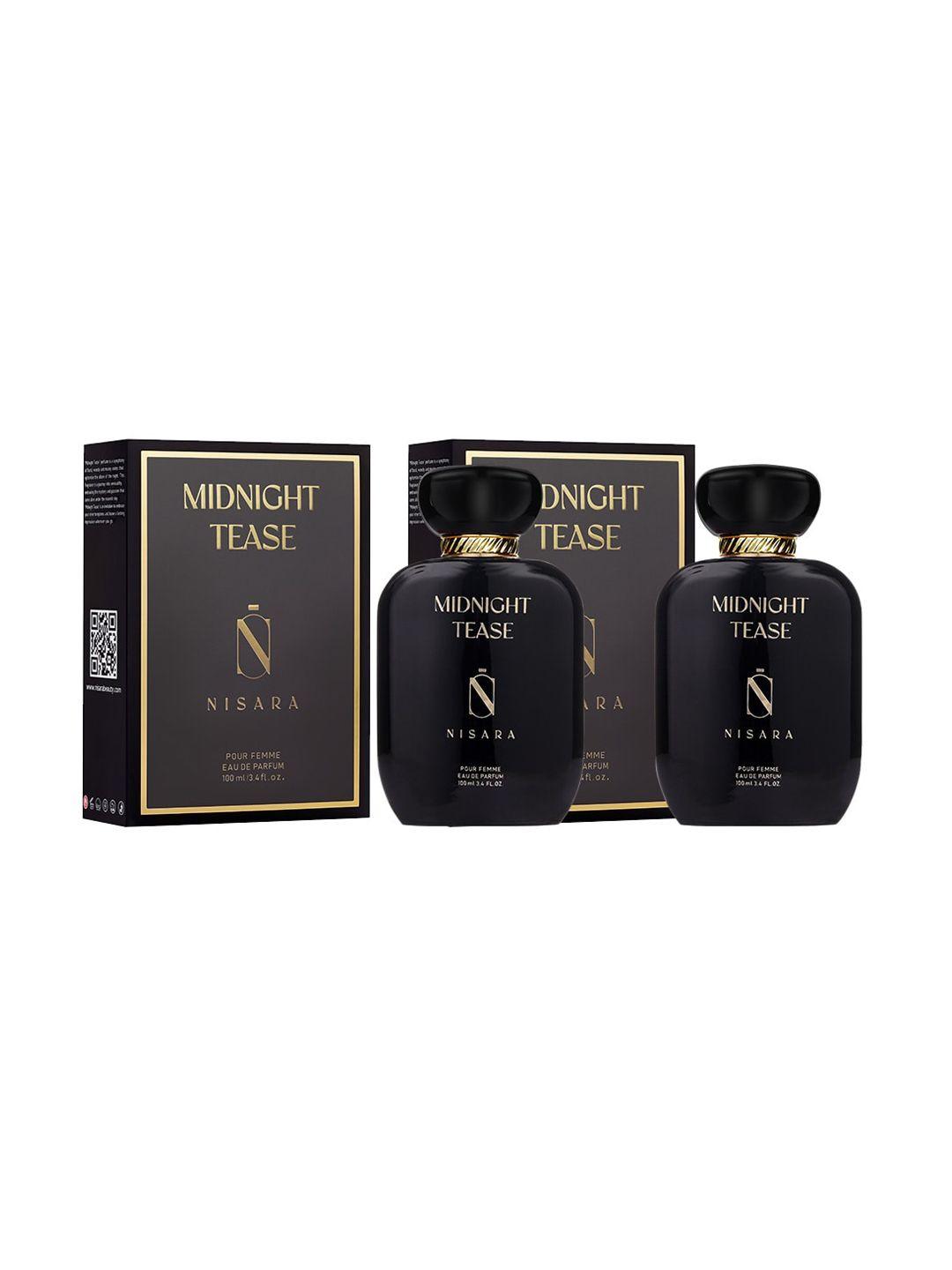 nisara set of 2 midnight tease fragrance eau de perfume - 100ml each