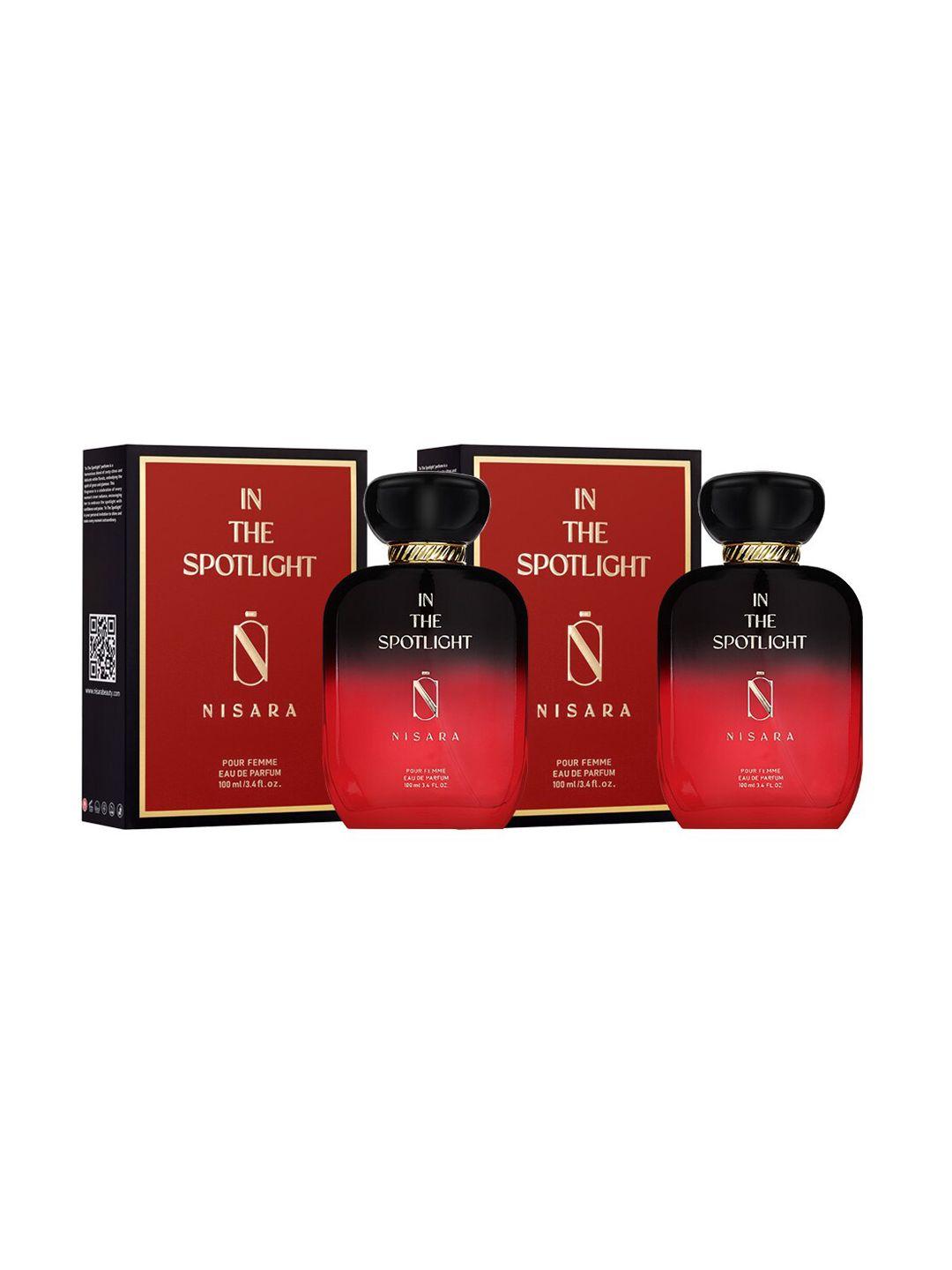 nisara women 2pcs in the spotlight long lasting eau de perfume -100ml each