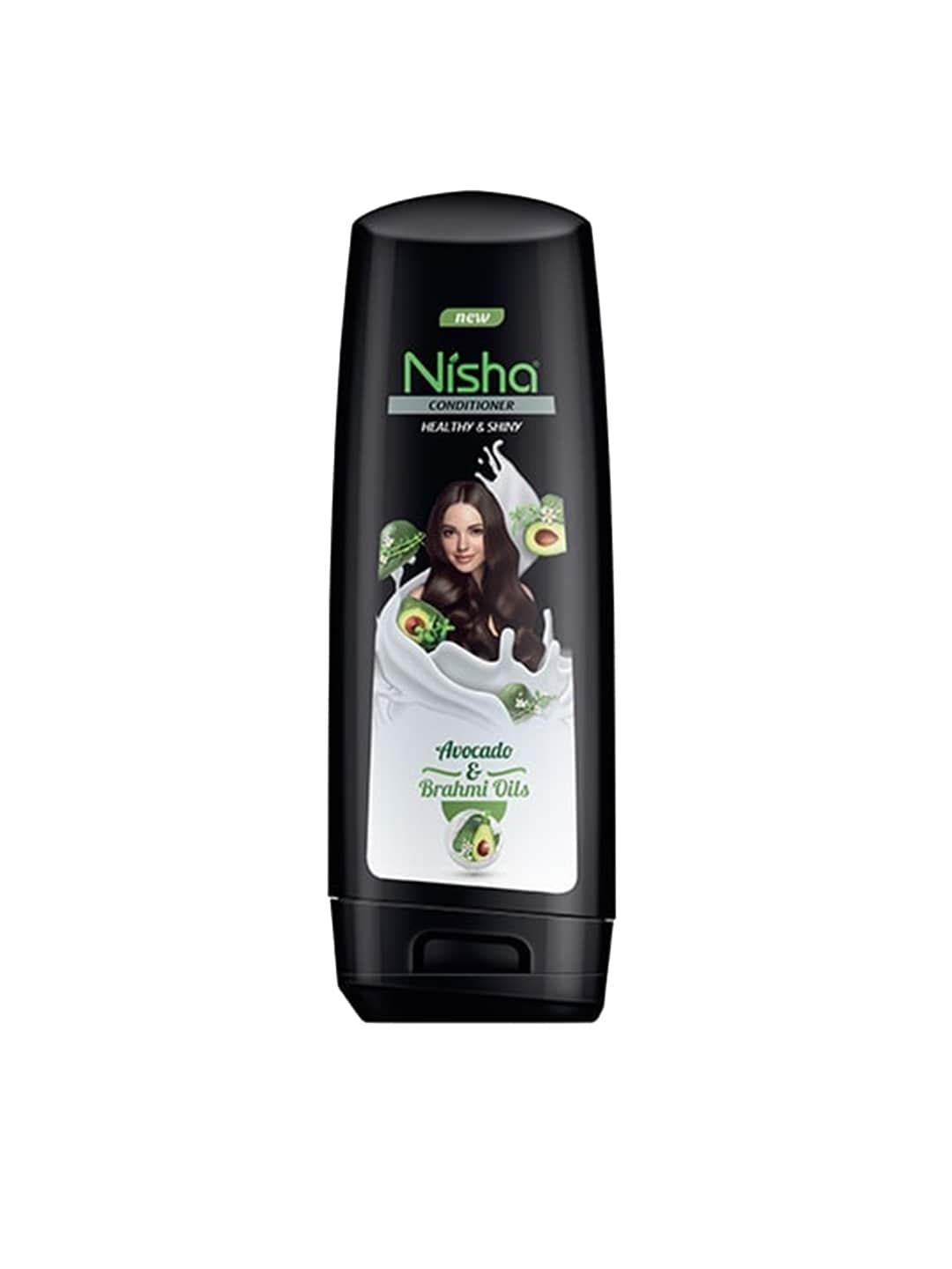 nisha naturally healthy & shiny hair conditioner with avocada & brahmi oils 180 ml