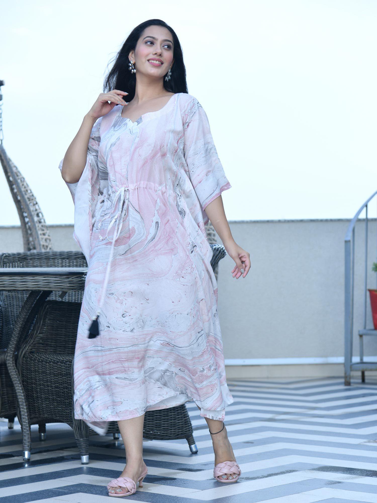 nitara marbled kaftan