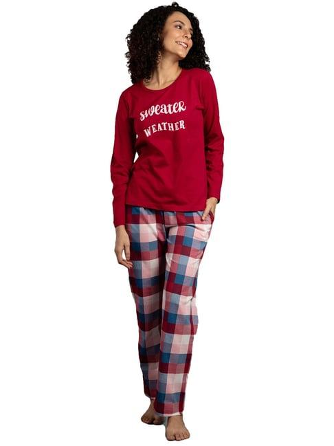 nite flite multicolor printed t-shirt with pyjamas