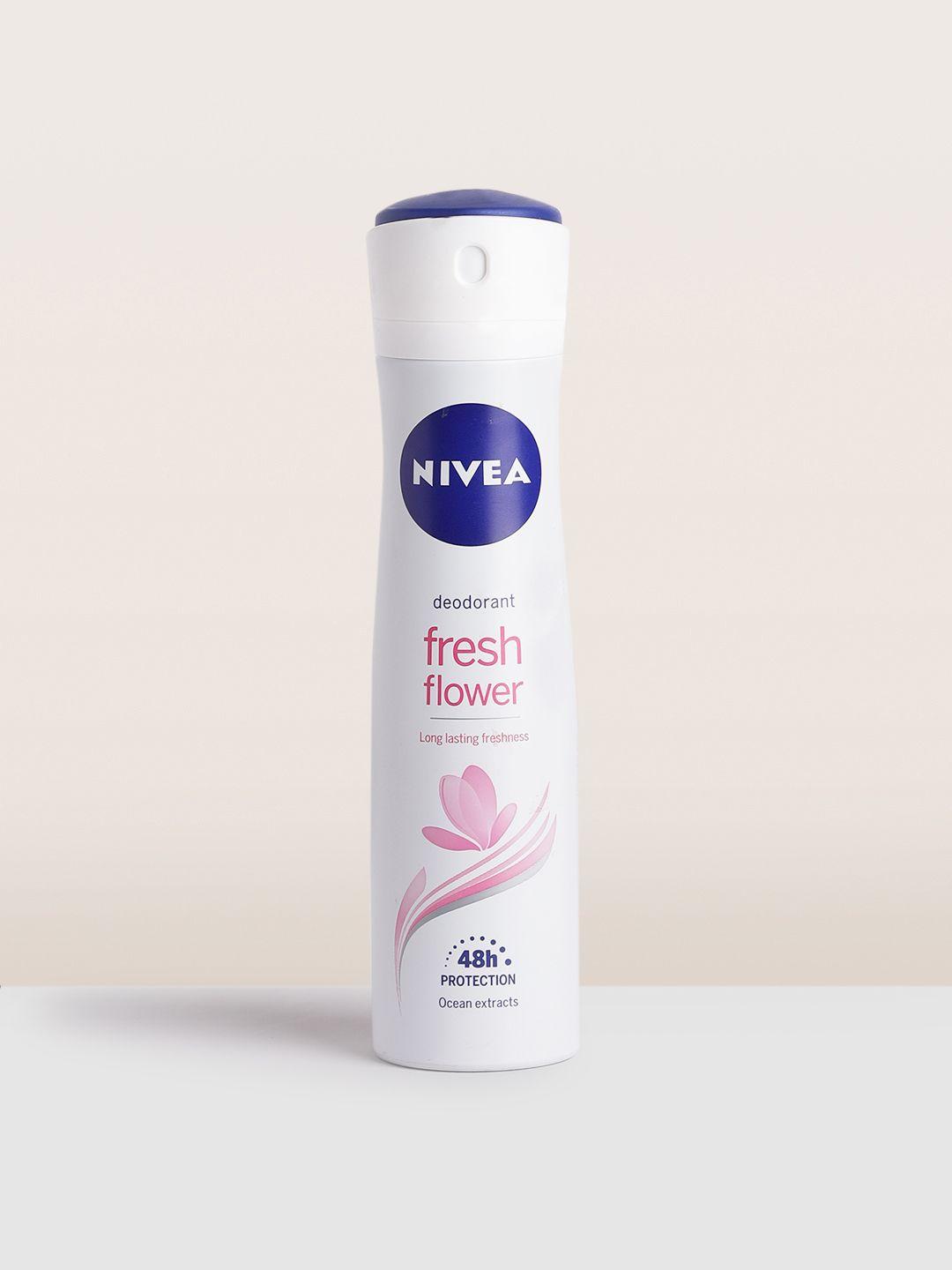 nivea fresh flower deodorant with ocean extracts & 48h protection - 150 ml