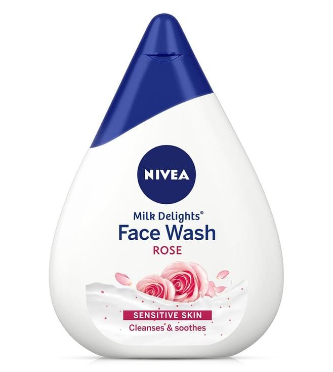 nivea milk delights rose women face wash - 100 ml