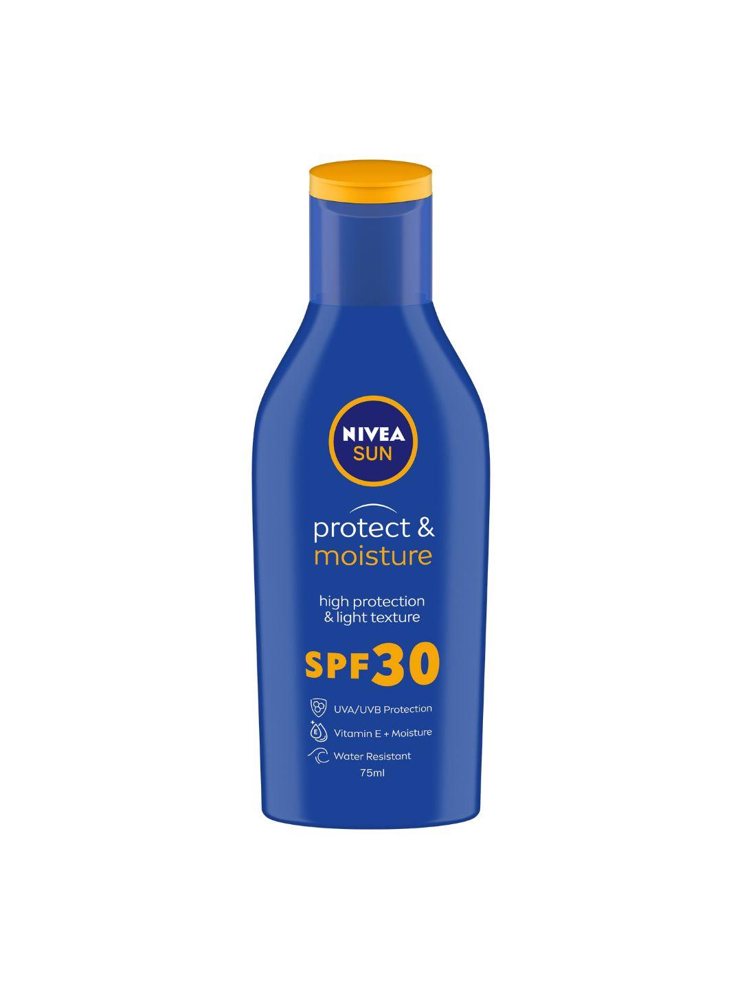 nivea sun protect & moisture spf 30 moisturising sun lotion 75 ml