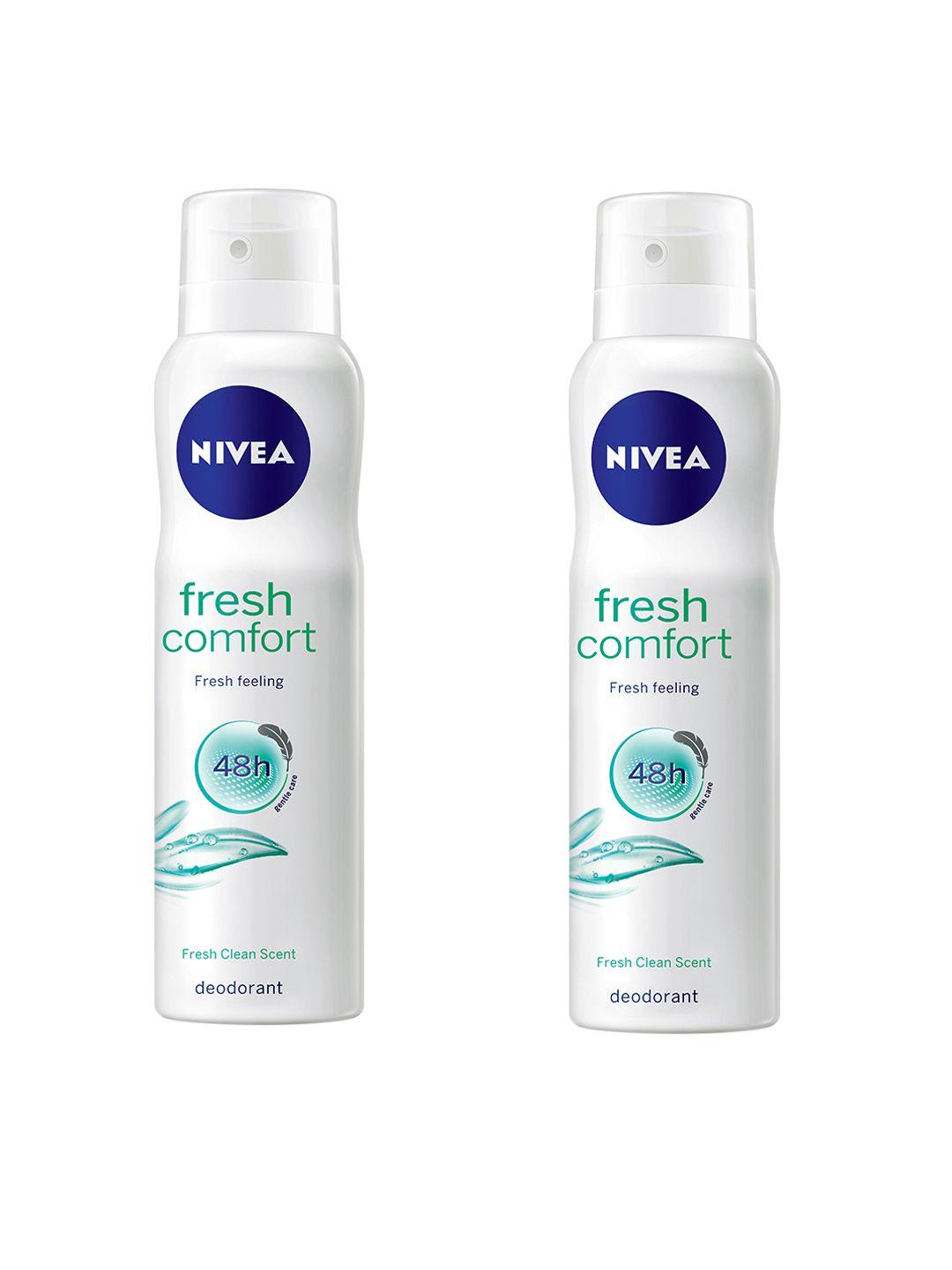 nivea women pack of 2 fresh comfort 48h deodorants
