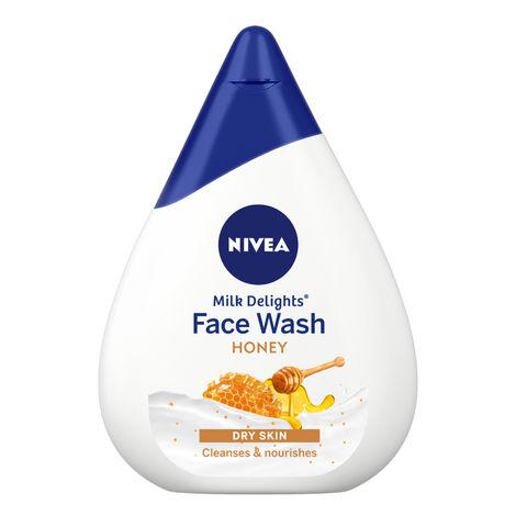 nivea face wash milk delights moisturizing honey dry skin 100ml