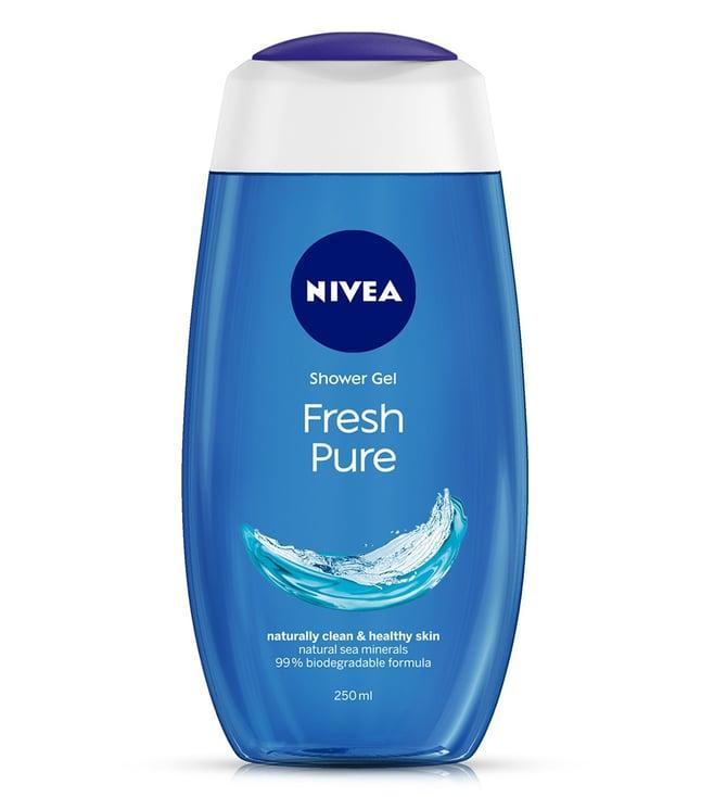 nivea fresh pure shower gel & body wash - 250 ml