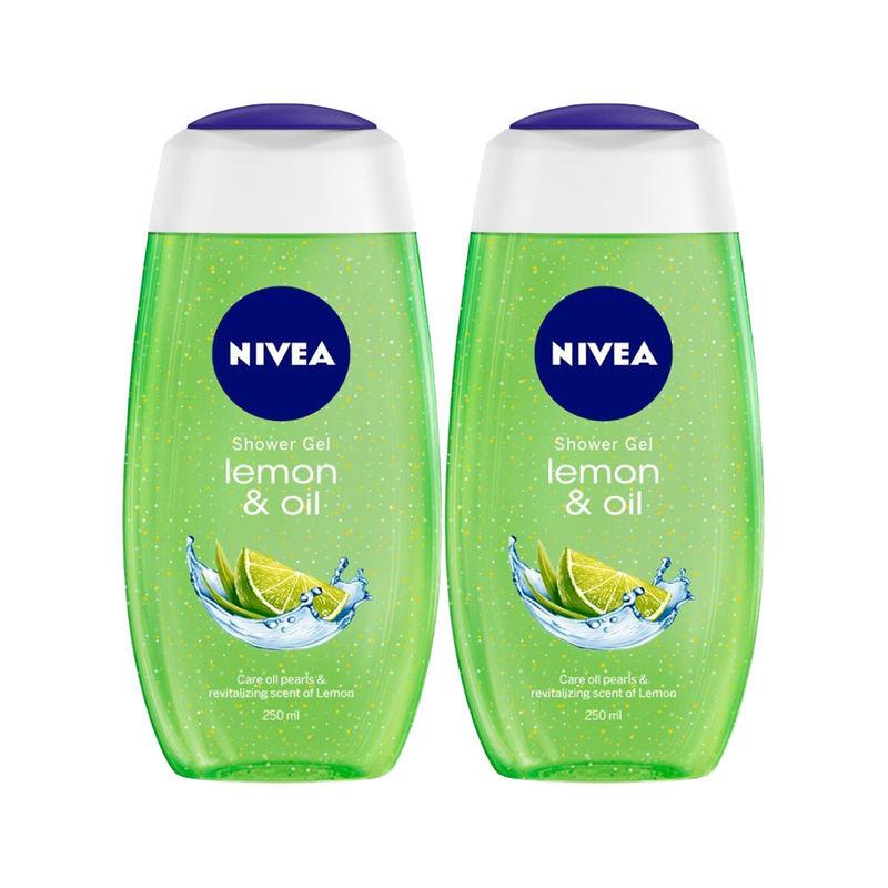 nivea lemon & oil shower gel combo (pack of 2)