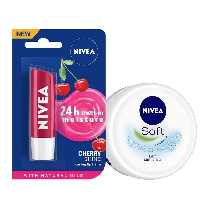 nivea lip care combo - cherry