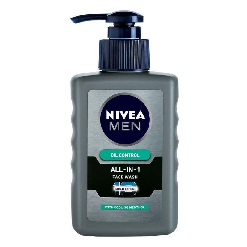 nivea men face wash, oil control for 12hr oil control with 10x vitamin c effect