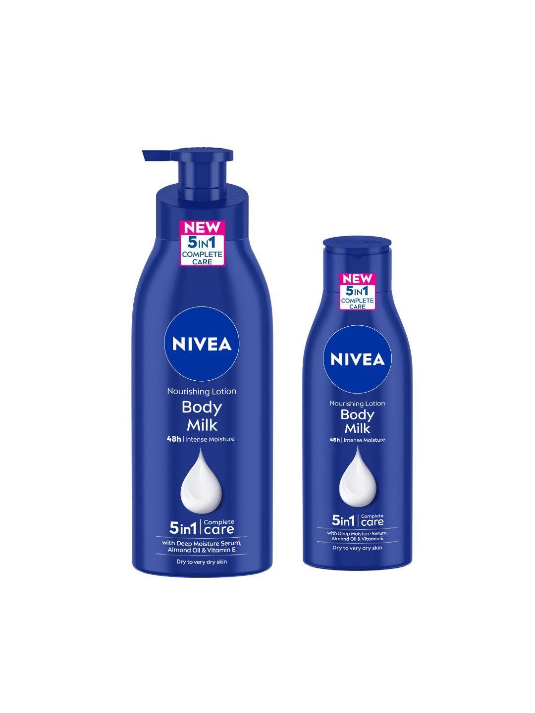 nivea unisex set of 2 nourishing body lotions