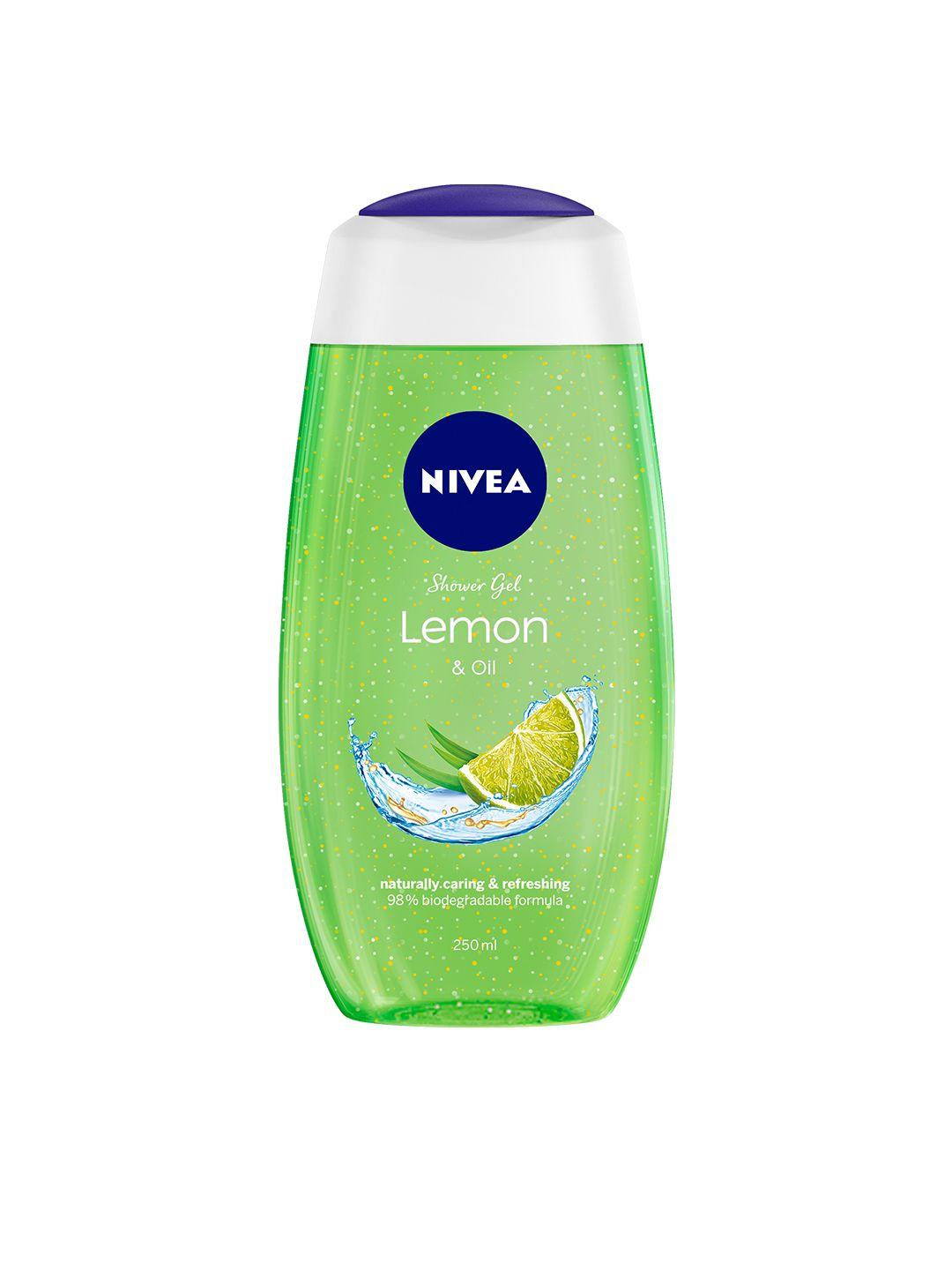 nivea women lemon & oil care shower gel with refreshing scent of lemon 250 ml