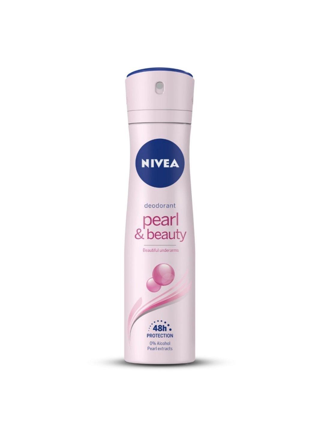 nivea women pearl and beauty deo for beautiful underarms & 48h protection 150ml