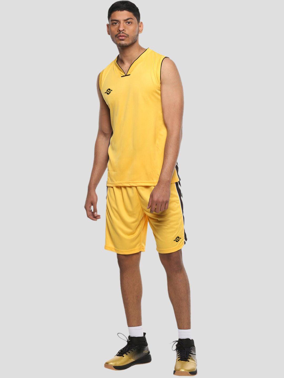 nivia panther sleeveless basketball jersey set