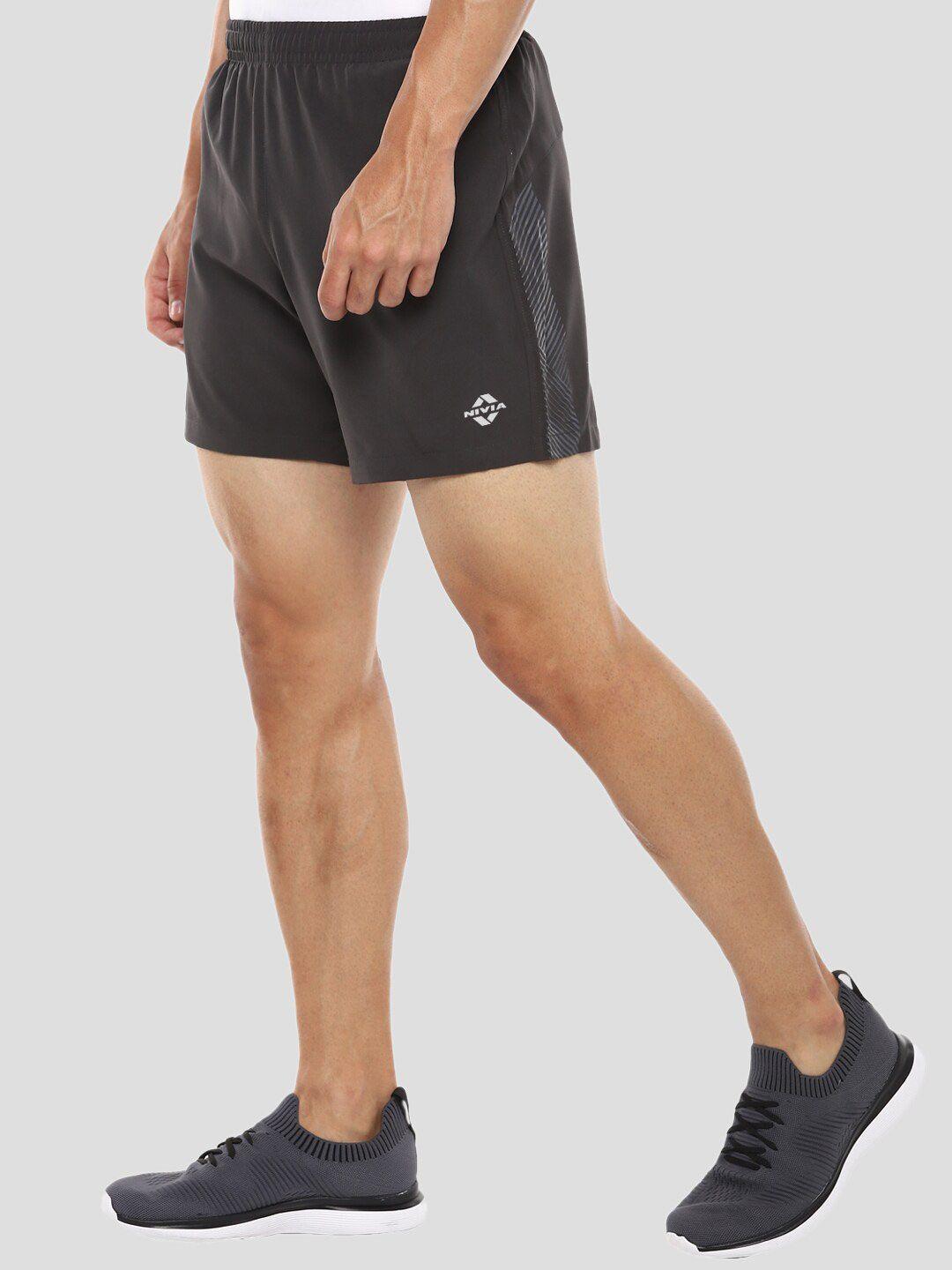 nivia men mid-rise training or gym sports shorts