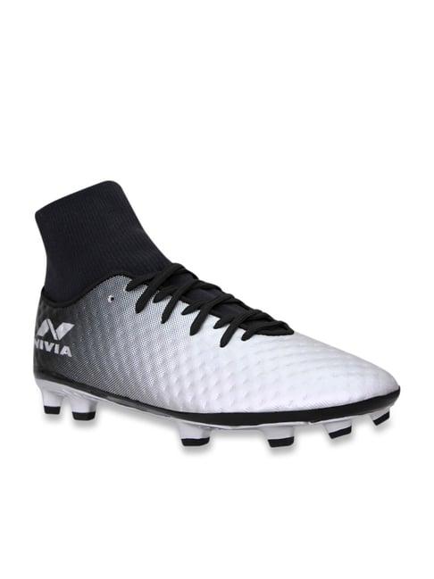 nivia oslar blade 2.0 silver football shoes