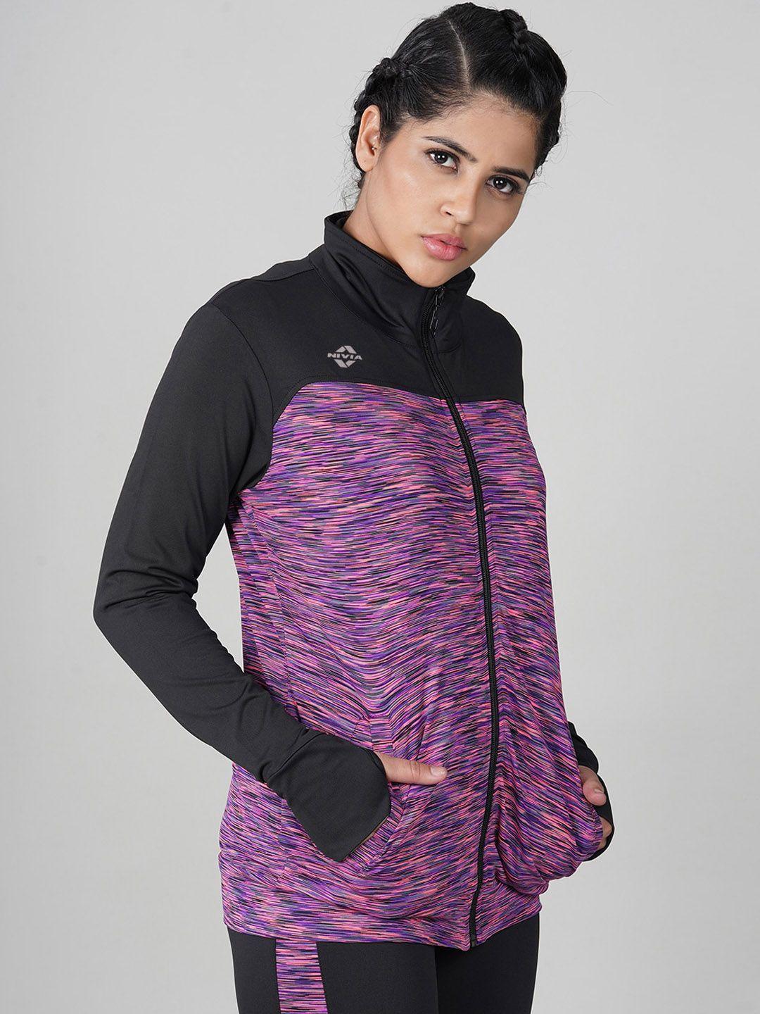 nivia women neo-6 running  dry fit sporty jacket