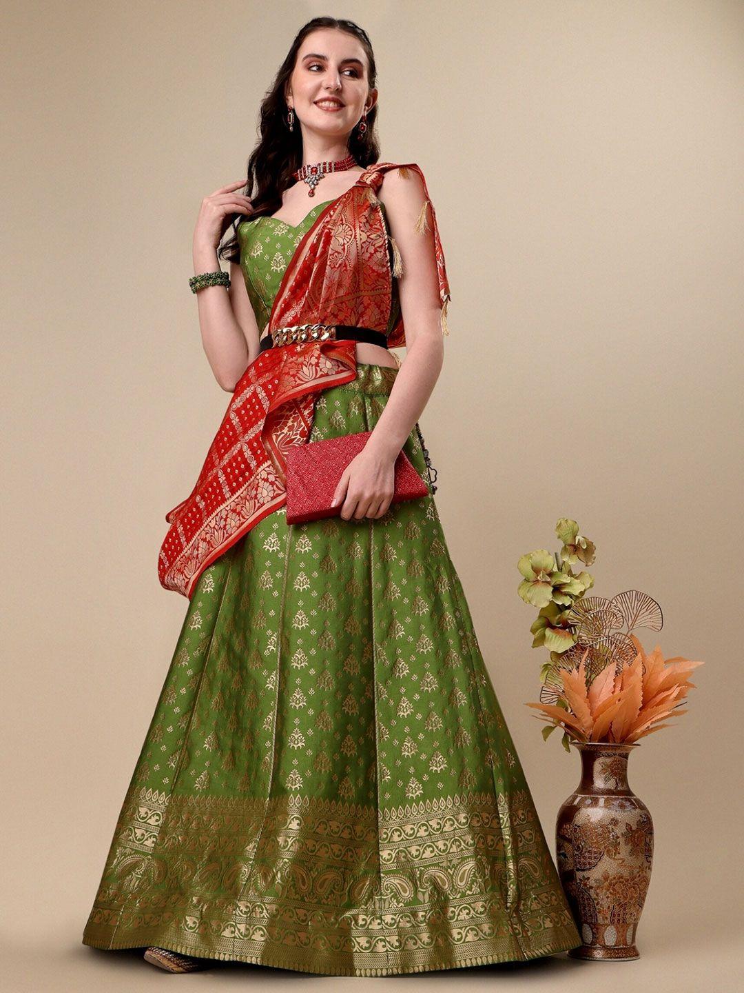 niza fashion ready to wear lehenga & unstitched blouse with dupatta