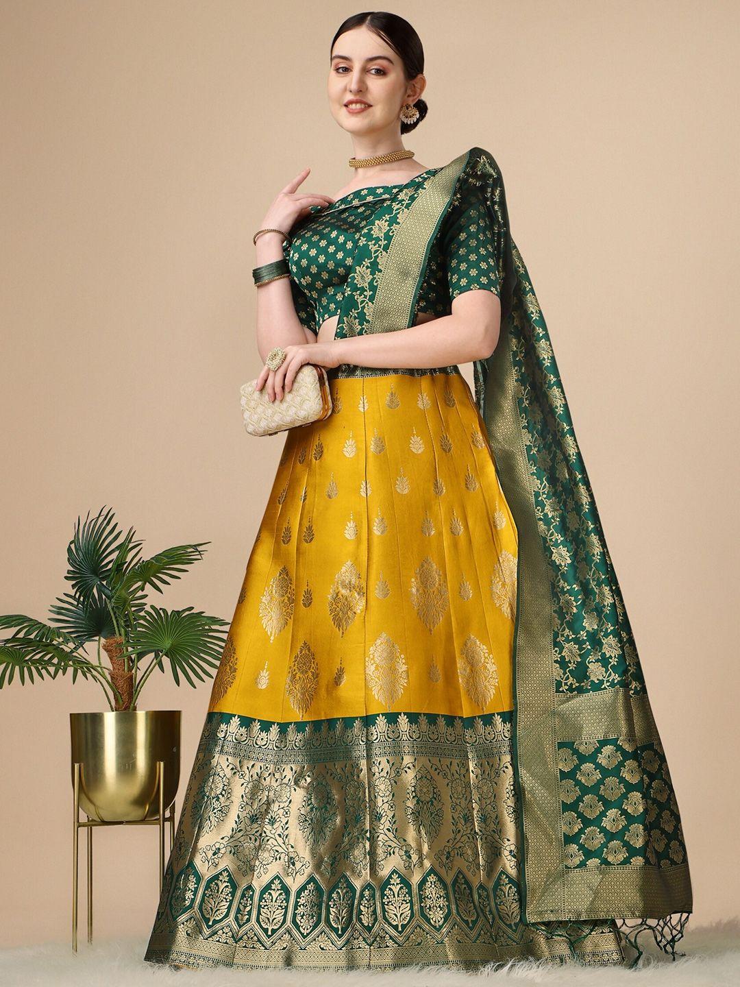 niza fashion embellished ready to wear lehenga & unstitched blouse with dupatta