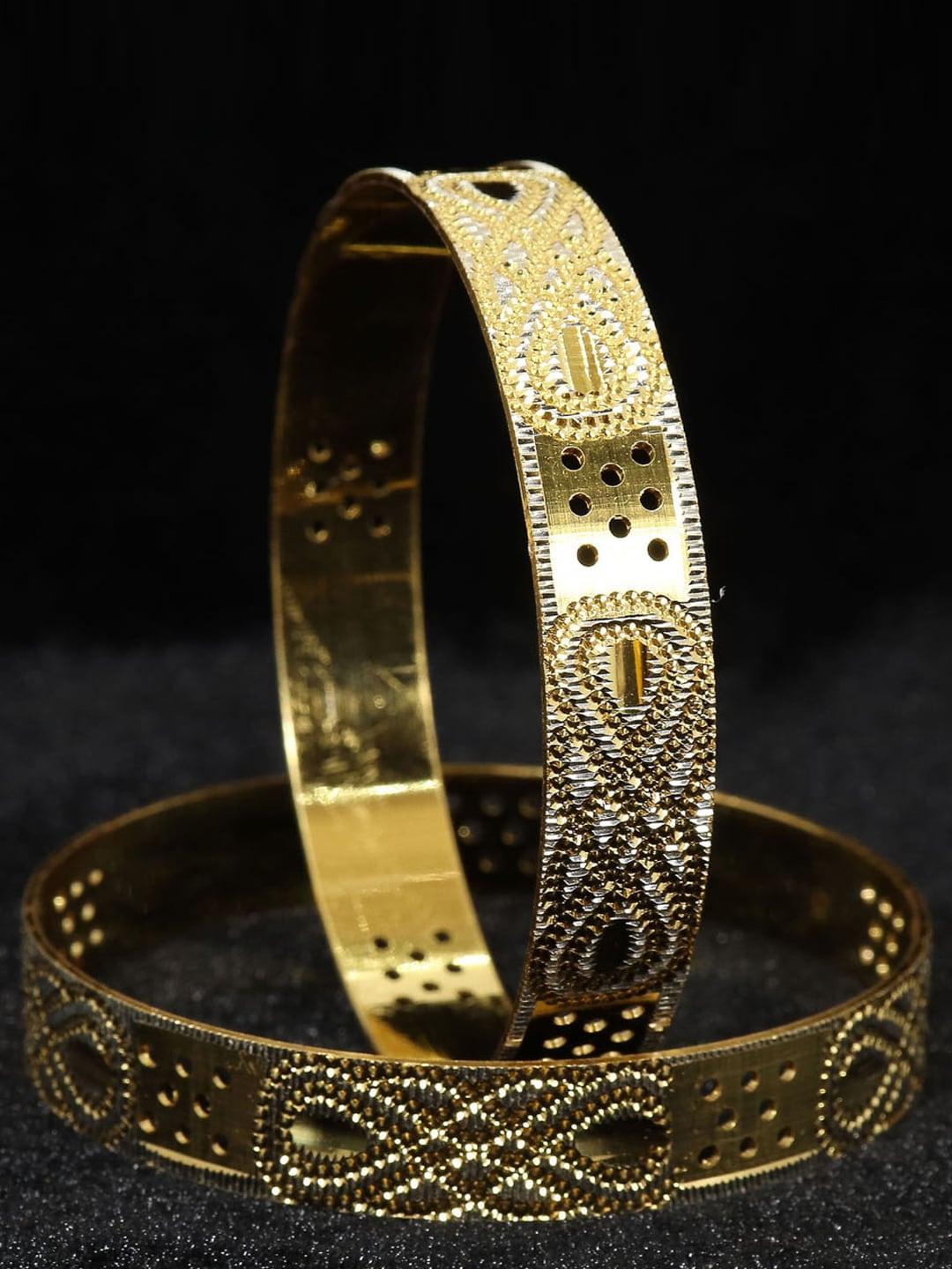 nmii set of 2 gold-plated bangles