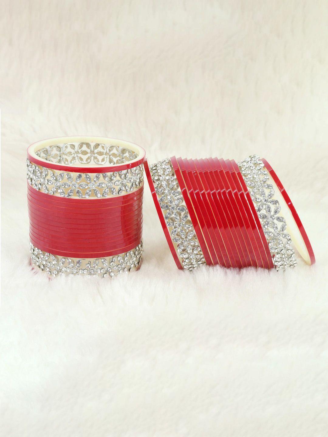 nmii set of 28 crystals-studded bangles