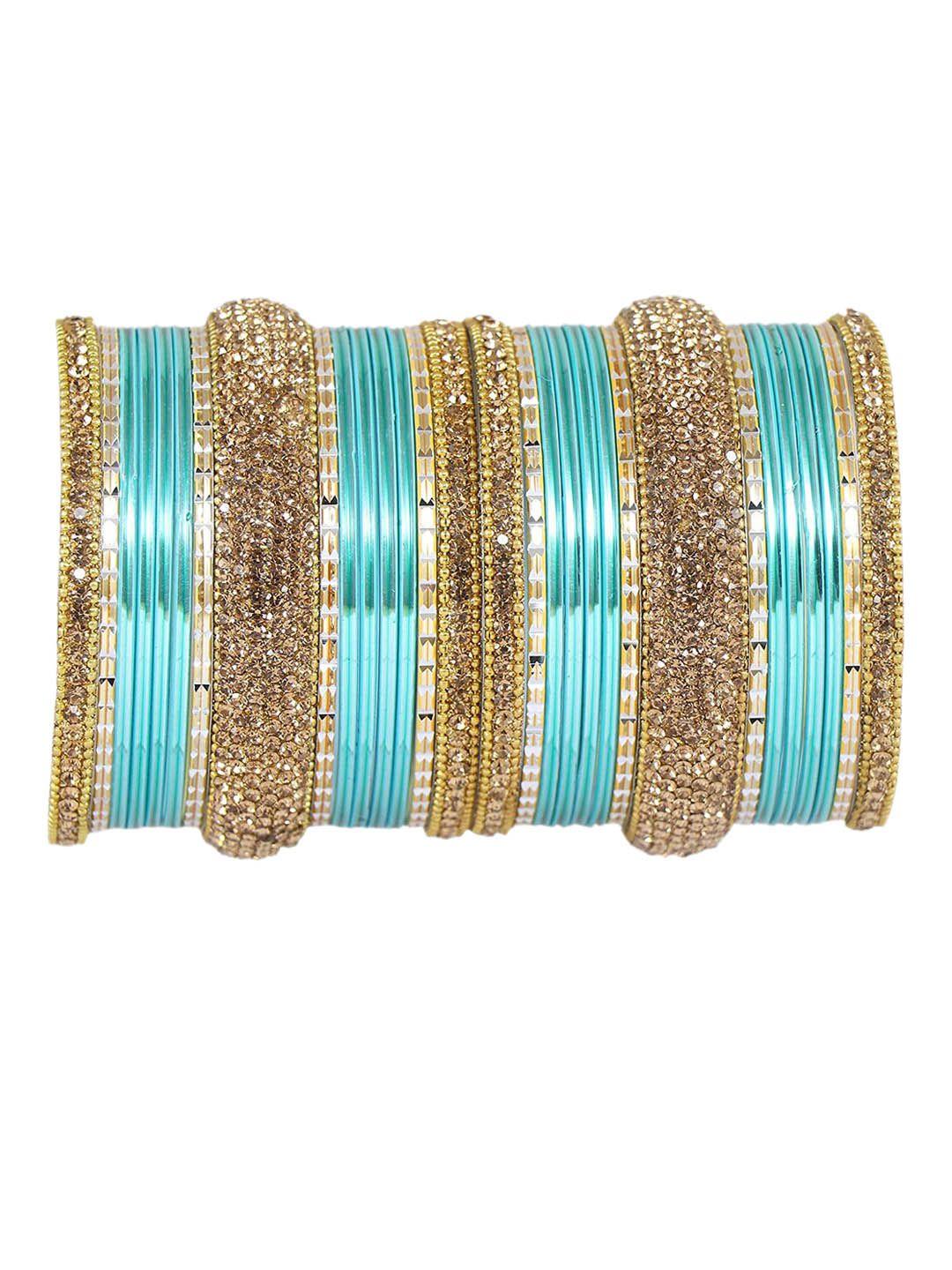 nmii set of 30 cz-studded bangles