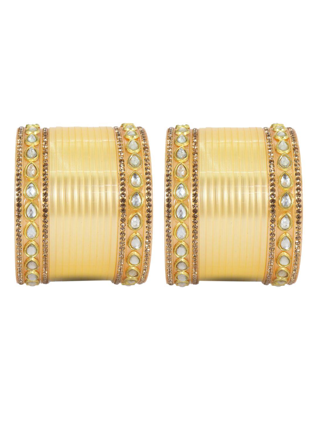 nmii set of 32 gold-plated zircon-studded bangles