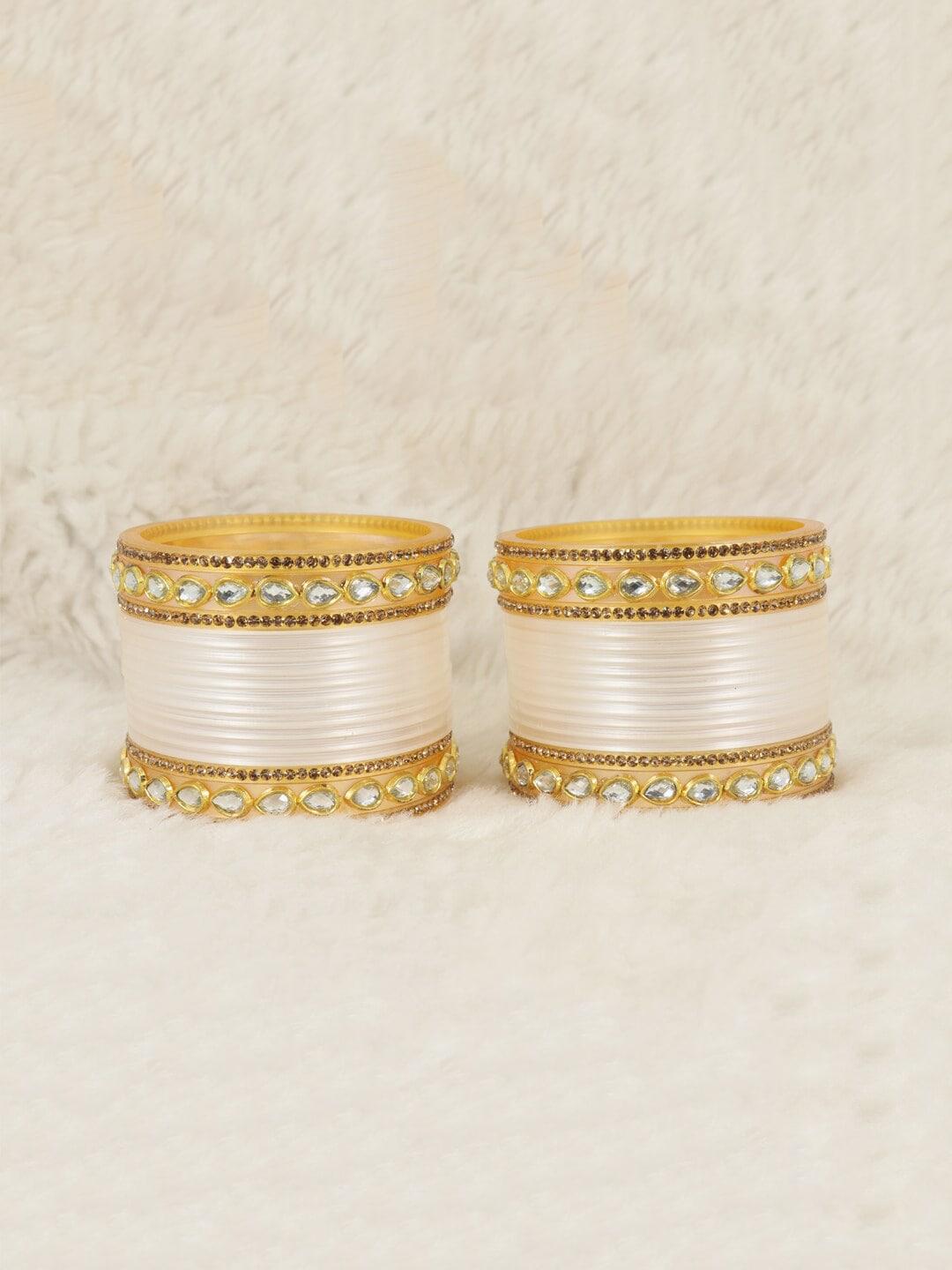 nmii set of 32 zircon gemstone studded bangles