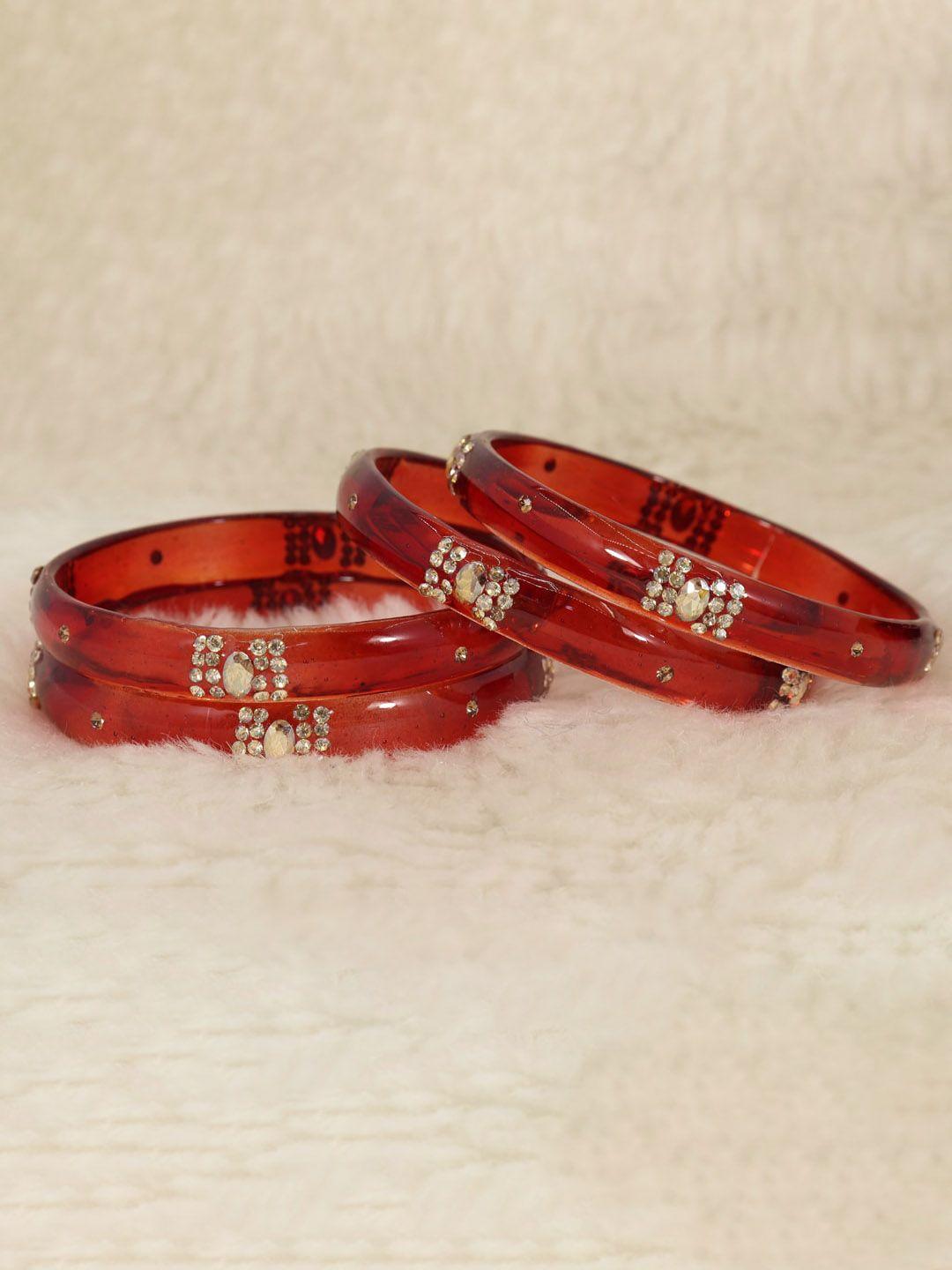 nmii set of 4 crystal studded bangles