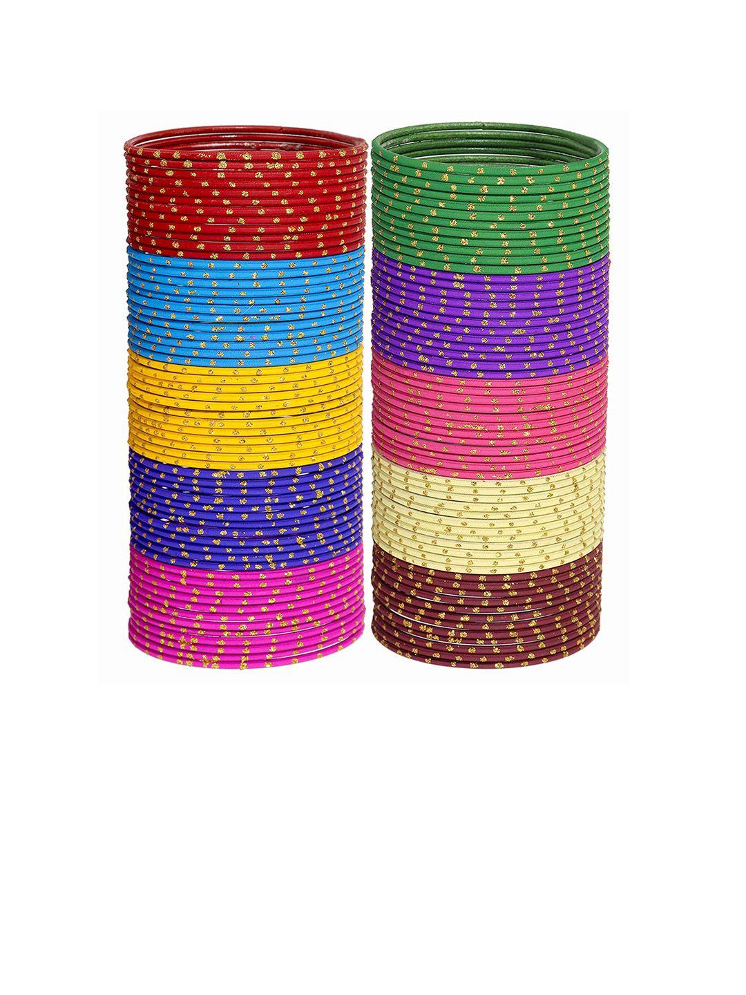 nmii 120 pieces spreads zari and cutting design bangles