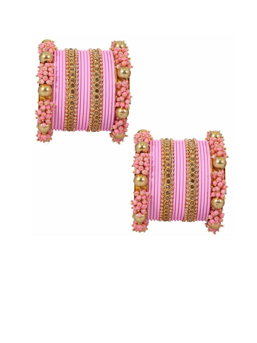 nmii set of 40 zircon-studded & beaded bangles