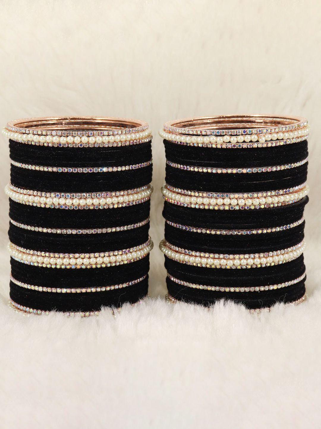 nmii set of 78 cz-studded & beaded bangles