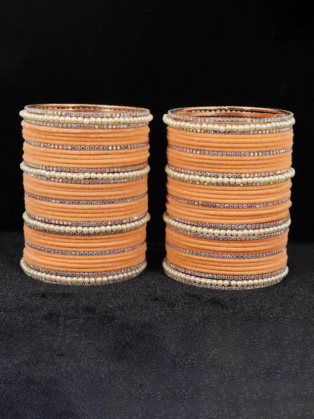 nmii set of 78 velvet cz-studded bangles