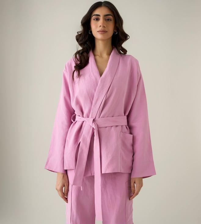 no grey area flamingo robe jacket
