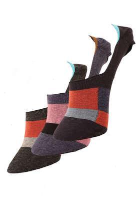 no show socks for men (pack of 3) in assorted color - multi