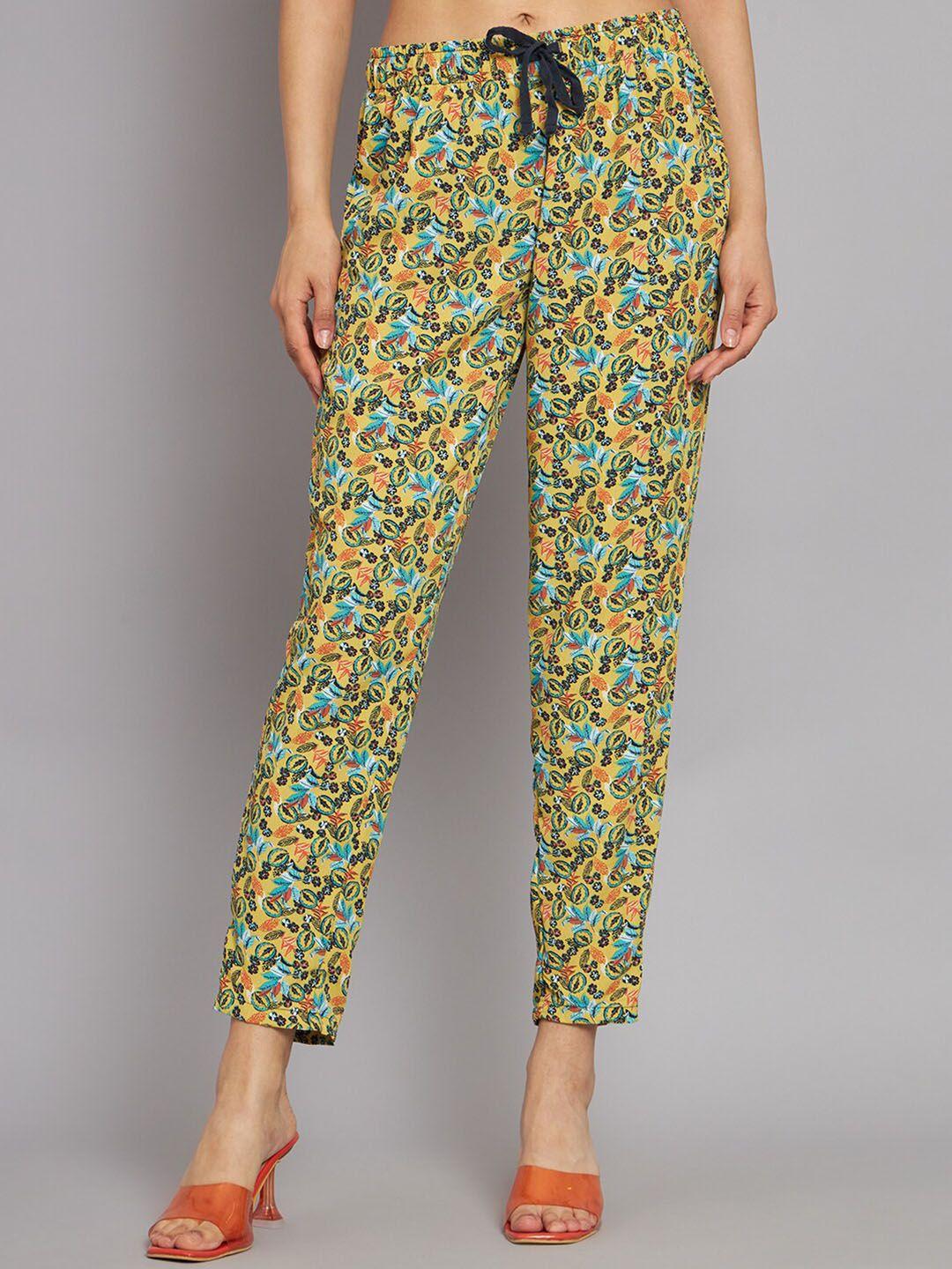 nobarr printed mid-rise trouser