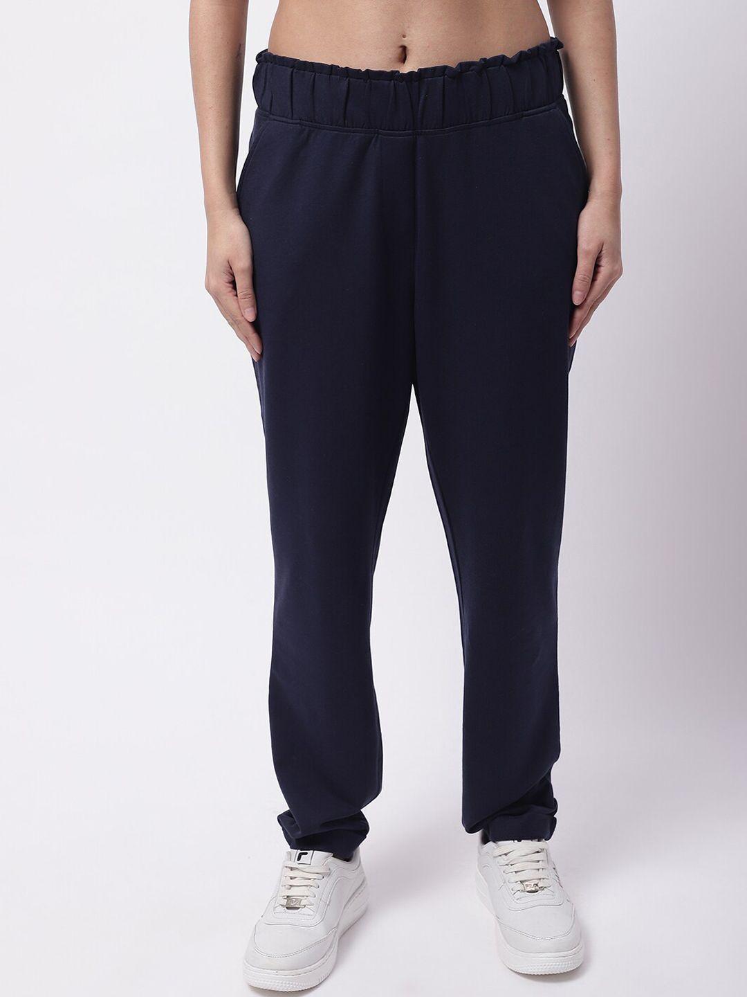 nobarr women mid-rise loose fit cotton trousers