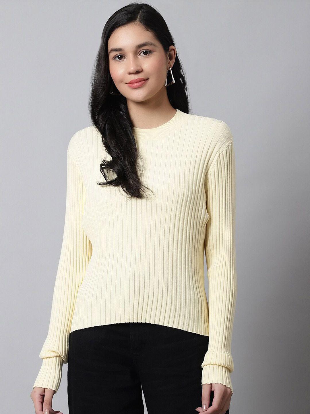 nobarr women ribbed cotton pullover