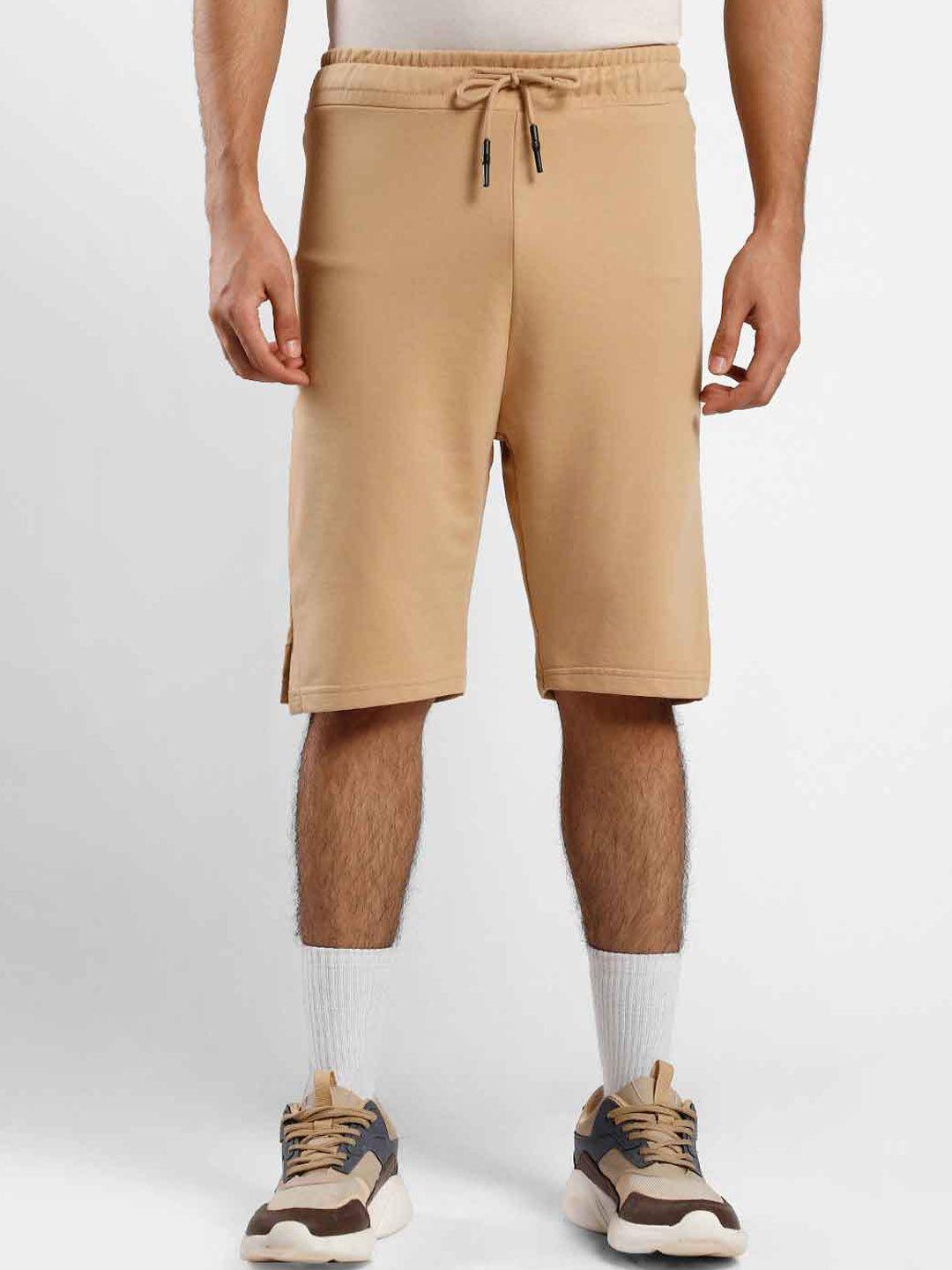 nobero men brown loose fit shorts