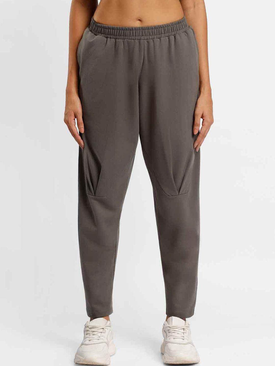 nobero women grey loose fit trousers