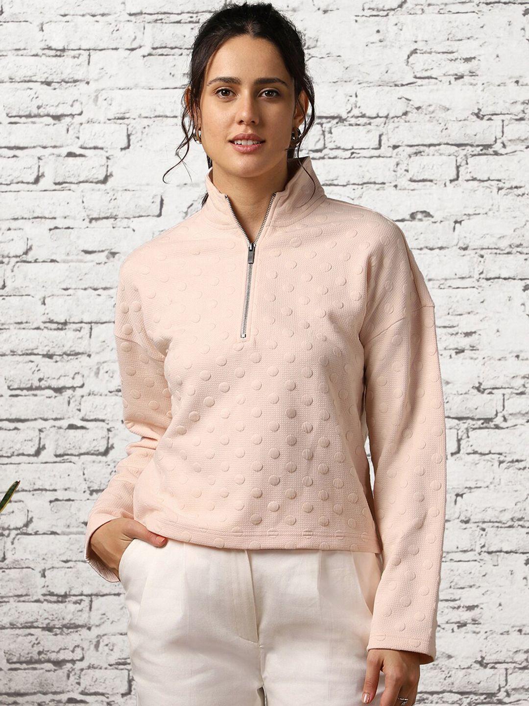 nobero bubble knit self design quilted pullover